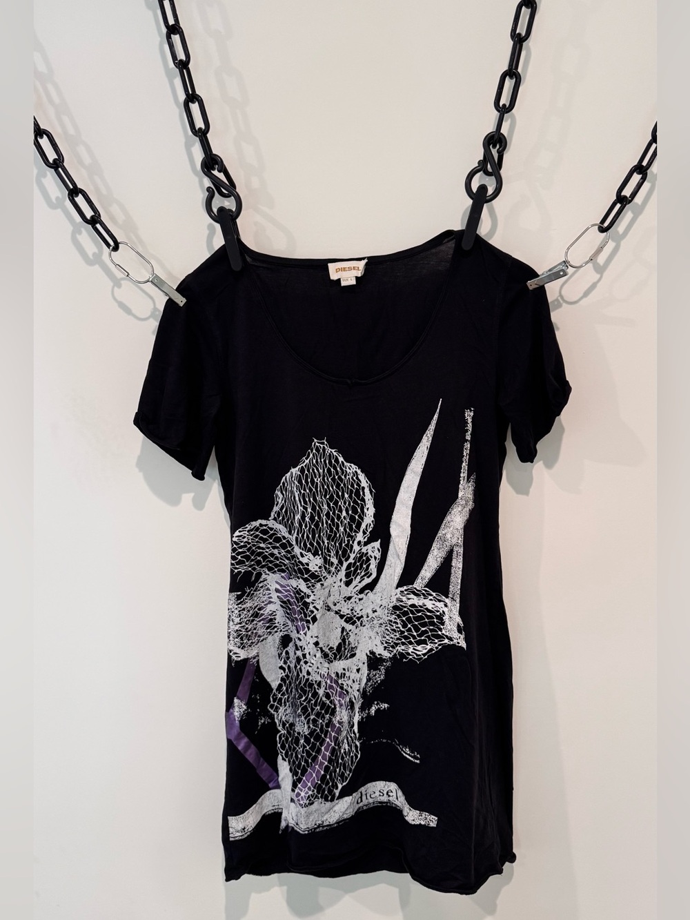 Vintage Y2K Diesel long tee/dress
